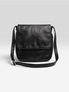 DEREK ALEXANDER CROSSBODY SADDLE BAG LEATHER